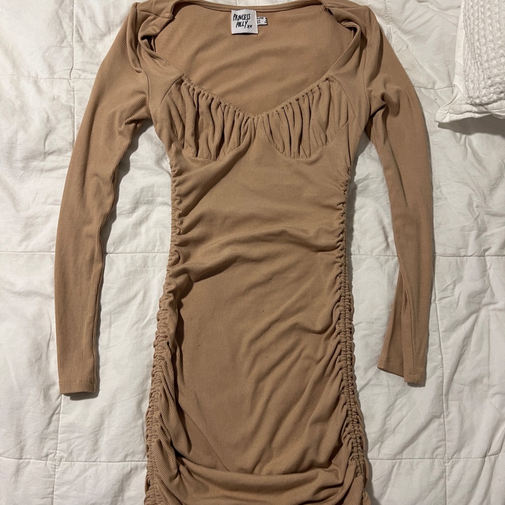 neive dress - tan